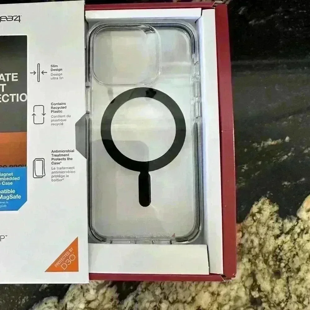 ZAGG GEAR4 PHONE 13 PRO CASE, MagSafe, 6.1 Inch, Black & Clear